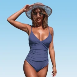 Women's Bright Day Shirring One Piece Swimsuit -Cupshe -Cupshe GUEST 04ca8989 558a 4374 b05c 79154c870426