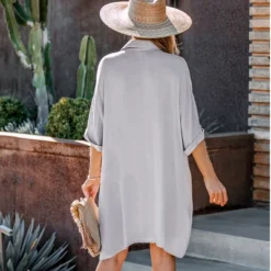 Women's Button Front Mini Shirt Dress - Cupshe -Cupshe GUEST 083bc839 75c7 4d0e bc6a b61e377602cc