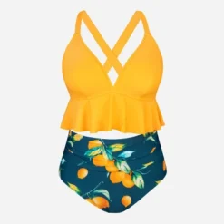 Women's High Waist Ruffled Plus Size Bikini Set - Cupshe 13 Women's High Waist Ruffled Plus Size Bikini Set - Cupshe -Cupshe GUEST 08835abd 5487 4f23 a9e8 c41b73edabf2