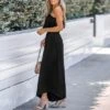 Women's Onyx Ruffled Off-the-Shoulder Jumpsuit - Cupshe -Cupshe GUEST 08925338 a5d1 4527 8cec c0ff97025ba0
