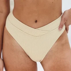 Women's Overlap High Waist Bikini Bottom - Cupshe -Cupshe GUEST 0a39389a 8904 4f4f 8c86 7131304ce679