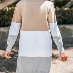 Women's Colorblock Open-Front Longline Cardigan - Cupshe -Cupshe GUEST 0bfec2e2 eee6 4bf4 b908 6a7d7855ea80