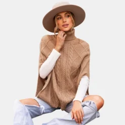 Women's Cable Knit Turtleneck Sweater - Cupshe -Cupshe GUEST 11609bfc fa28 423d 9249 fa40b71b00ce