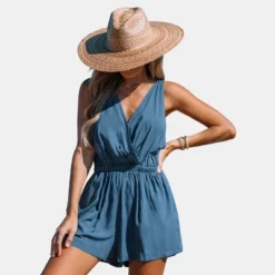 Women's Sleeveless Woven Cover-up Romper - Cupshe -Cupshe GUEST 136ee22f 3f80 456a 9115 0589fc1a06f0