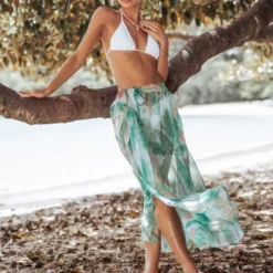 Women's Tropical Leaf Cover-Up Bottom - Cupshe -Cupshe GUEST 14f9ead7 7ca9 4668 abc2 4baeecda92d2