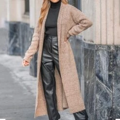 Women's Open-Front Longline Cardigan - Cupshe -Cupshe GUEST 15b32c37 3d48 4327 83c8 ebaa2174567d