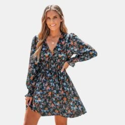 Women's Floral Print Smocked Mini A-line Dress - Cupshe -Cupshe GUEST 17361c22 8b72 4c85 a0f1 66e4c0d95c2e