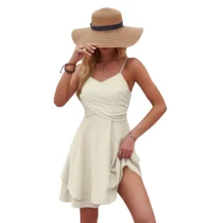 Women's Wrap Ruffled Mini Dress - Cupshe -Cupshe GUEST 197b5c70 c23c 4bdc bb5f 0b6d84588713