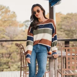 Women's Striped Drop Shoulder Sweater - Cupshe 13 Women's Striped Drop Shoulder Sweater - Cupshe -Cupshe GUEST 1c593679 5b66 4aa5 95bd 5d51b93c6931