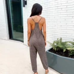 Women's Rib Knit V-Neck Jogger Jumpsuit - Cupshe -Cupshe GUEST 1d2197f8 34f0 4ce0 aa74 852f770d62df