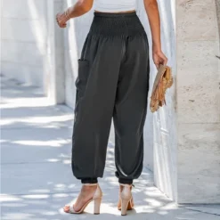 Women's Smocked High Waist Ruched Joggers - Cupshe -Cupshe GUEST 1e466f00 126b 484a b1eb a29f38fc1eac