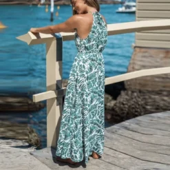 Women's Leaf Halter Maxi Dress - Cupshe 9 Women's Leaf Halter Maxi Dress - Cupshe -Cupshe GUEST 1f1ce733 3cdf 4fb9 ae77 901003f8b408