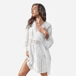 Women's V-neck Lace Trims Cover Up Dress - Cupshe 9 Women's V-neck Lace Trims Cover Up Dress - Cupshe -Cupshe GUEST 20d94d76 af7e 4b4d 9c08 73f15073bf64
