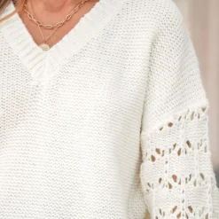 Women's Autumn Leaves Cutout Sweater - Cupshe -Cupshe GUEST 20e928e5 410f 43fd 883e 5f8664ad7b32