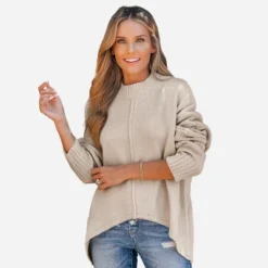 Women's Rib Turtleneck Long Sleeve Sweater - Cupshe 11 Women's Rib Turtleneck Long Sleeve Sweater - Cupshe -Cupshe GUEST 2176aa3e 58ab 4242 818c 37464b734614