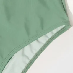 Women's One Piece Swimsuit Ruched Crisscross Middle Cut Bathing Suit -Cupshe -Green -Cupshe GUEST 21937c92 2a39 4e62 9845 5c105414c64b