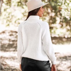 Women's Ribbed Turtleneck Long Sleeve Sweater - Cupshe 10 Women's Ribbed Turtleneck Long Sleeve Sweater - Cupshe -Cupshe GUEST 23f8b70e 9620 4c47 af16 c0b250c1eb92