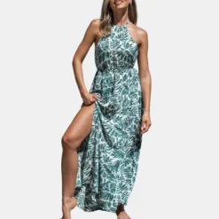Women's Leaf Halter Maxi Dress - Cupshe 11 Women's Leaf Halter Maxi Dress - Cupshe -Cupshe GUEST 28dca2c5 f317 44a3 82f5 2f86bae00434