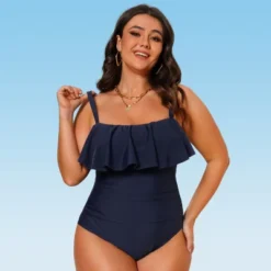 Women's Plus Size Ruffled One Piece Swimsuit - Cupshe 13 Women's Plus Size Ruffled One Piece Swimsuit - Cupshe -Cupshe GUEST 2a757c73 adee 47d6 81eb a1e237eff76e