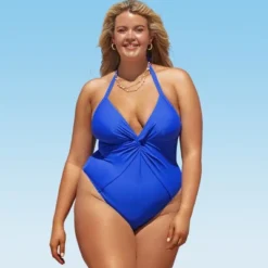 Women's Plus Size Twisted Halter One Piece Swimsuit - Cupshe -Cupshe GUEST 2ba6a3cb 3596 4ed4 b872 82bd83c4b49a