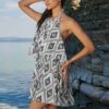 Women's Geo Print Flounce Halter Romper - Cupshe 2 Women's Geo Print Flounce Halter Romper - Cupshe -Cupshe GUEST 2d5549c8 39cf 4bb4 8852 5370c25a5a62
