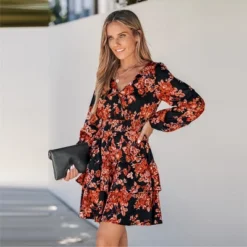 Women's Floral Print Smocked Ruffled Mini Dress - Cupshe 11 Women's Floral Print Smocked Ruffled Mini Dress - Cupshe -Cupshe GUEST 2d91fcc2 d674 473a a5eb e653fa160113