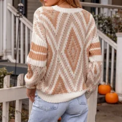 Women's Diamond Stitched Drop Sleeve Sweater - Cupshe 13 Women's Diamond Stitched Drop Sleeve Sweater - Cupshe -Cupshe GUEST 2dab3737 a8b5 467d ab84 bafe526de3fb