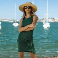 Women's Ruched Mini Tank Dress - Cupshe -Cupshe GUEST 32e8293b 0deb 49a6 9095 01d0cc1152cd