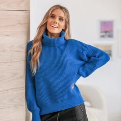 Women's Ribbed Turtleneck Sweater - Cupshe -Cupshe GUEST 356ca57b 6ad6 4657 a9ca 7019ea85cd61