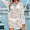 Women's Crochet Knit Swim Cover-Up -Cupshe -Cupshe GUEST 35d01d97 2a7c 4915 9346 eda5174036e4