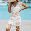 Women's Sheer Crochet Fringe Cover-Up Dress - Cupshe -Cupshe GUEST 3b996d27 1d8a 4f9e b6ec 69693db69177