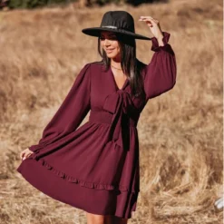 Women's Autumn Air Bow Tiered Ruffled Mini - Cupshe 10 Women's Autumn Air Bow Tiered Ruffled Mini - Cupshe -Cupshe GUEST 3d096ff9 a041 4f95 a7dc 76e42457ab26