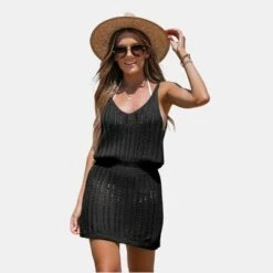 Women's Crochet Mini Cover Up Dress - Cupshe -Cupshe GUEST 400ea731 35db 4bf7 813d 3e7485b7f938