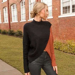 Women's Cable Knit Mock Neck Sweater - Cupshe -Cupshe GUEST 4234ea69 6524 40de 8918 96a133d2b5a9