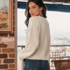 Women‘s Cable Knit Polo Collar Sweater - Cupshe -Cupshe GUEST 441528d3 179e 489e a57f 718b39e7d64c