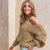 Women's Cable Knit Cutout Mock Neck Sweater - Cupshe -Cupshe GUEST 4456d16e d102 45eb b2e7 6c86a57406a9