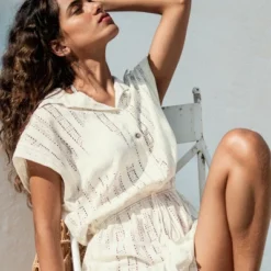 Women's Eyelet Tassel Tie Romper - Cupshe -Cupshe GUEST 44d21f41 7fd5 4a50 8758 f2941b5c3bd4