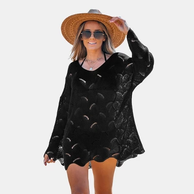 Women's Cutout Swim Cover Up Dress - Cupshe 6 Women's Cutout Swim Cover Up Dress - Cupshe - Image 4