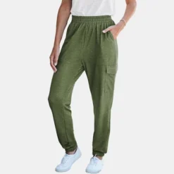 Women's Smocked Pocket Joggers - Cupshe -Cupshe GUEST 490eddc4 ce0a 4e4f 9e80 5a25259226eb