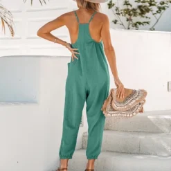 Women's V-Neck Cami Jogger Jumpsuit - Cupshe -Cupshe GUEST 4eaa3b81 ce0a 4eb4 bea1 296861d077c9