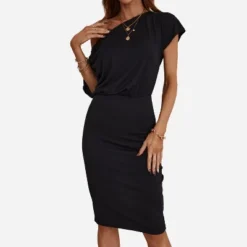 Women's Short Sleeve Off Shoulder Midi Dress - Cupshe - Black 9 Women's Short Sleeve Off Shoulder Midi Dress - Cupshe - Black -Cupshe GUEST 4f8342a1 d405 4ec5 9f54 aa7418921e9d