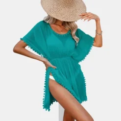 Women's Short Sleeve Swim Cover Up Dress - Cupshe -Cupshe GUEST 52e2d88e 815a 479f ba14 50f4faecfe4c