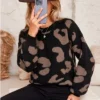 Women's Leopard Print Drop Sleeve Sweater - Cupshe -Cupshe GUEST 533b13c4 07fa 44c7 beb7 e2ca22ffe831