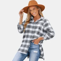 Women's Plaid Button-Front Flannel Shirt - Cupshe 15 Women's Plaid Button-Front Flannel Shirt - Cupshe -Cupshe GUEST 5471826b 7897 4451 9147 456aa99d2ee4