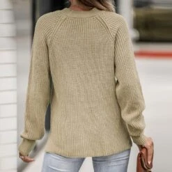Women's Crochet Rib Half-Buttoned Sweater - Cupshe 12 Women's Crochet Rib Half-Buttoned Sweater - Cupshe -Cupshe GUEST 5688198f c32c 4a13 9c43 02242181206e