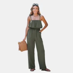 Women's Foldover Tie Strap Jumpsuit - Cupshe -Cupshe GUEST 56c0d67c 6773 457a a87f 3d726d8ce1fc