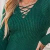 Women's Toasty Rib Lace-Up Bodycon Mini Sweater Dress - Cupshe -Cupshe GUEST 56d0c2c4 1eb4 4ec0 a59a 5fe636aef2f7