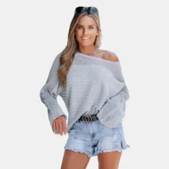 Women's Rib Cutout Oversized Sweater - Cupshe -Cupshe GUEST 59ac9c93 99ae 4e29 9d40 5a3bf25c3c30