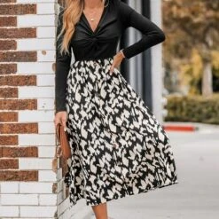 Women's Leopard Print Long Sleeve Dress - Cupshe -Cupshe GUEST 59f03a68 d720 4c6a a1f3 e573a5eb1efb