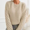 Women's Long Sleeve Honeycomb Knit Pullover Sweater - Cupshe -Cupshe GUEST 5a13446d 6e39 4347 98d8 5807f1226c9e